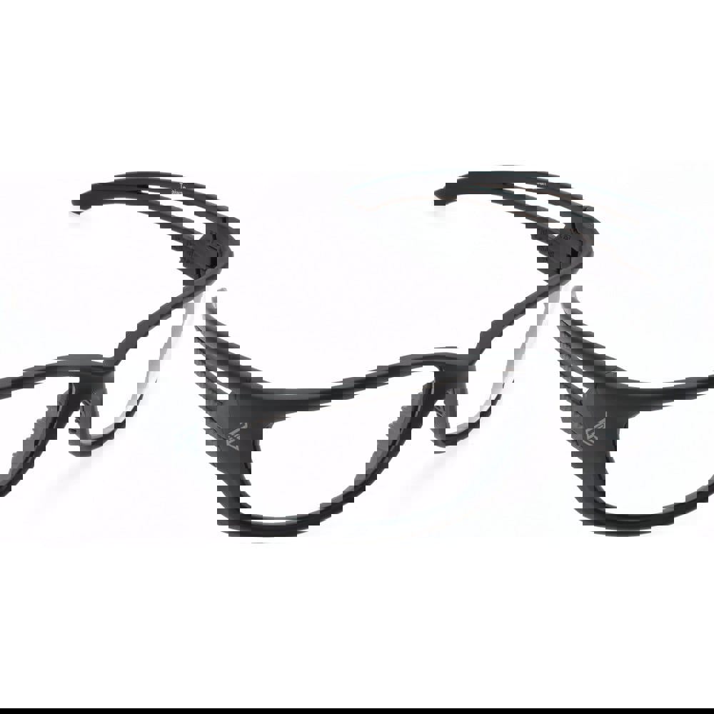 Safety Glass: Scratch-Resistant, Polycarbonate, Clear Lenses, Full-Framed, UV Protection